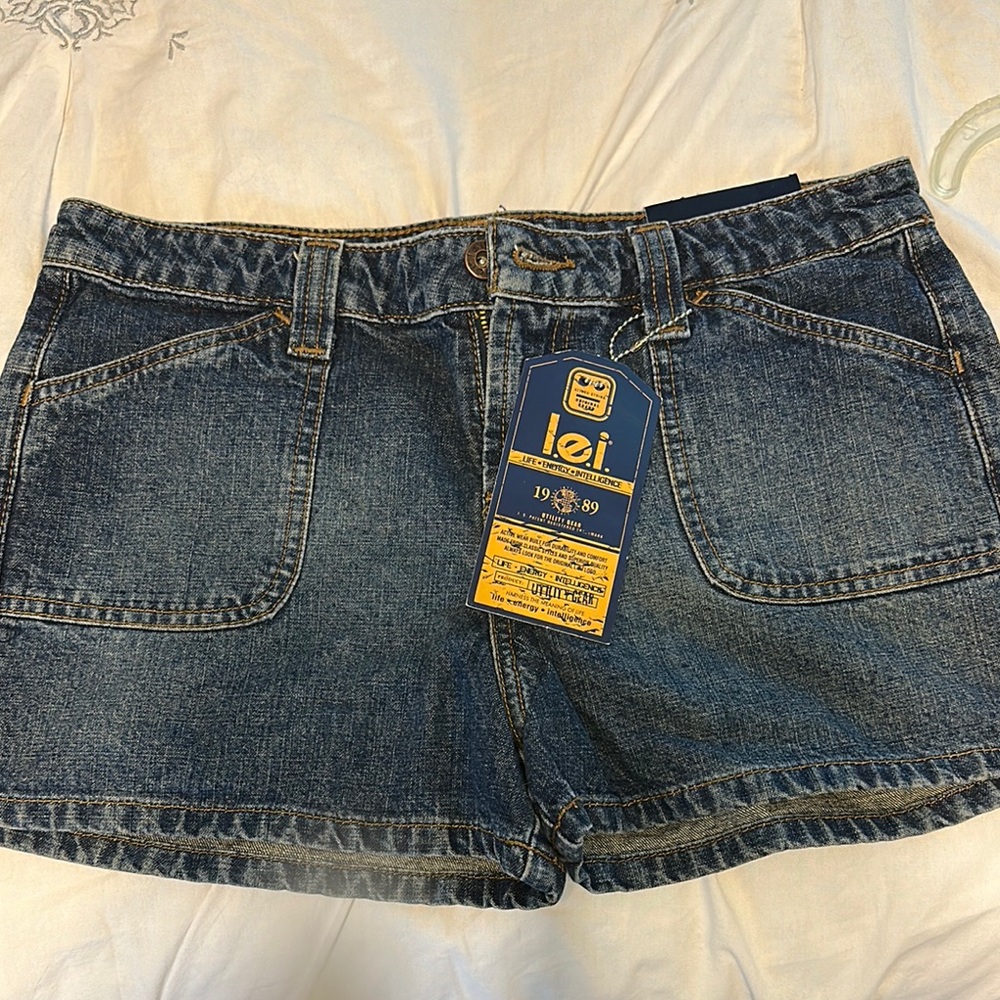 LEI Women's Jean Shorts - Dark Blue
